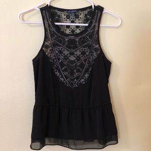 Black Pepulum Top